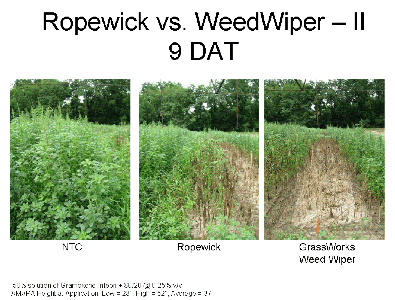 Weed Wiper comparison vs. Ropewick